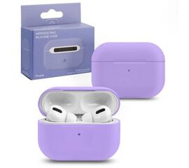 Силиконовый чехол Silicone Case Slim для AirPods Pro, фиолетовый - Сервис Плюс Рус