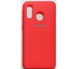 Чехол Samsung A40 Силикон цветной TPU красный - Сервис Плюс Рус