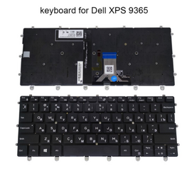 Русская клавиатура с подсветкой для ноутбуков DELL XPS 13 9365, 2-в-1, Русская раскладка, клавиатура черная с подсветкой, 0WPCF9, PK131QS1A00 - Сервис Плюс Рус