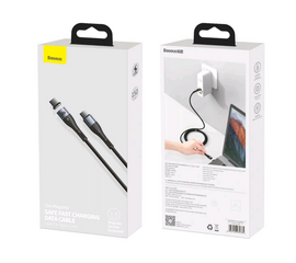 Кабель Type-C на Type-C 100W 1.5m Zinc Magnetic Safe Fast Charging Baseus Black - Сервис Плюс Рус