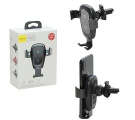 Зарядное устройство BASEUS Metal Wireless Charger Gravity Car Mount (WXYL-B0A) - Сервис Плюс Рус