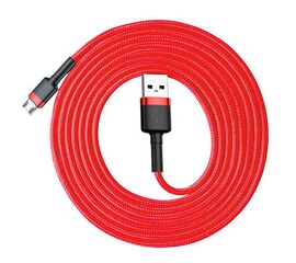 Кабель USB Micro USB 2M 1.5A Cafule Cable Baseus красный - Сервис Плюс Рус