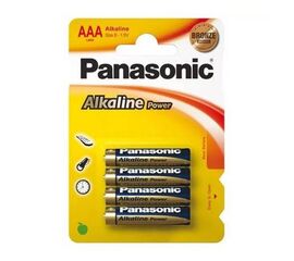 Батарейка щелочная PANASONIC LR03 (AAA) Alkaline 1.5В бл/4 - Сервис Плюс Рус