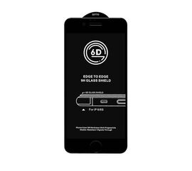 Защитное стекло iPhone 6 Black 6D без упаковки - Сервис Плюс Рус