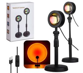 Декоративная закатная лампа, настольный LED светильник для Тик-Ток, Закат - Сервис Плюс Рус