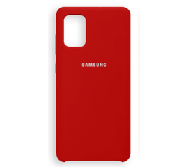 Чехол Samsung A71 Silicone Cover красный №4 - Сервис Плюс Рус