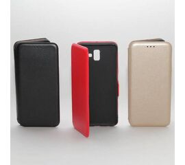 Чехол-книжка Samsung J6 Plus (2018) Flip cover leather (красный) - Сервис Плюс Рус