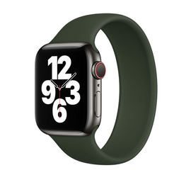 Силиконовый спортивный ремешок для Apple Watch (series 1-6) 38/40mm - Dark Green (№1) - Сервис Плюс Рус