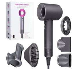 Фен для волос, Набор для укладки волос VanTech Super Hair Dryer, Серый - Сервис Плюс Рус