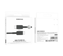 Кабель BX69 Type-C на Type-C 1M 5A 100W Borofone черный - Сервис Плюс Рус