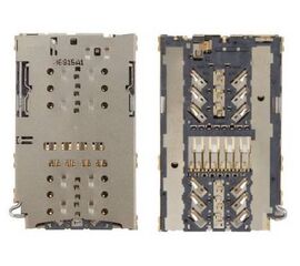 Коннектор Sim + карты памяти (MMC) для Samsung S7/ S7 Edge/ S8 (G930/G935/G950F) - Сервис Плюс Рус
