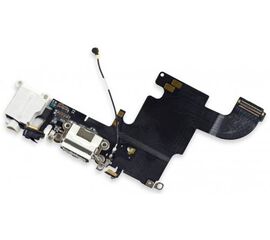 iPhone 6 Нижний шлейф (снятый оригинал) - белый - Сервис Плюс Рус