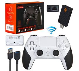 Джойстик PS4 (PS5) беспроводной 2.4G, белый - Сервис Плюс Рус
