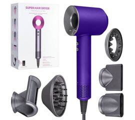 Фен для волос, Набор для укладки волос VanTech Super Hair Dryer, Фиолетовый - Сервис Плюс Рус