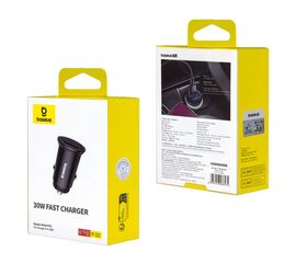 Переходник АЗУ на USB + Type-C 30W BS-C16C1 Baseus черный - Сервис Плюс Рус