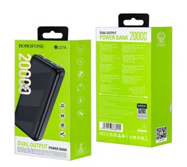 Внешний аккумулятор (Power Bank) J27A 20000 mAh Borofone черный - Сервис Плюс Рус