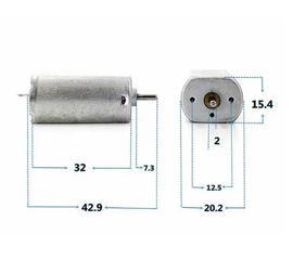 Двигатель DC 3.7-7.4В, FF-180SH-2290 Нет бренда - Сервис Плюс Рус