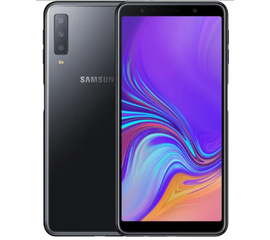 Смартфон Samsung Galaxy A7, 4/64 ГБ (2018), темно-синий (б.у) уценка - Сервис Плюс Рус