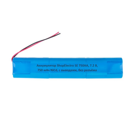 Аккумулятор 7.2 V 750 mAh NiCd, без разъёма - Сервис Плюс Рус