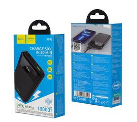 Внешний аккумулятор (Power Bank) J102 10000 mAh 20W HOCO черный - Сервис Плюс Рус