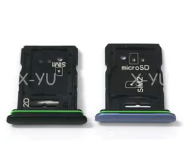 Sim лоток (2 SIM) Sony Xperia 10 III (черный) - Сервис Плюс Рус