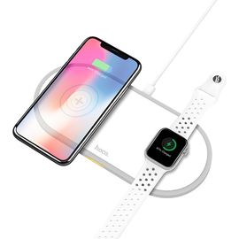 Зарядное беспроводное устройство HOCO, CW20 2 в 1 для смартфонов и Apple Watch Hoco - Сервис Плюс Рус