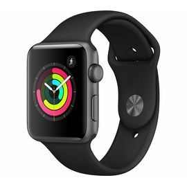 Apple Watch S4 40mm Space Gray Aluminum Case with Black Band Apple - Сервис Плюс Рус