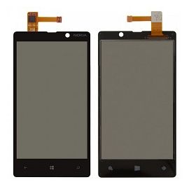 Nokia Lumia 820 (RM-825) Сенсорный экран (touchscreen\тачскрин) (Черный) (org.) Nokia - Сервис Плюс Рус
