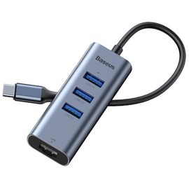 HUB Type-C на 3 USB + LAN CAHUB-MOG Baseus Baseus - Сервис Плюс Рус