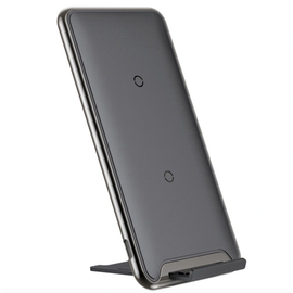 Беспроводная зарядка-подставка Baseus Three-coil WXHSD-B01 Черная Baseus - Сервис Плюс Рус