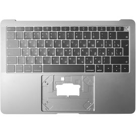 Топкейс с клавиатурой (Клавиатура) RUS РСТ для MacBook Air 13 Retina A1932 2018-2019 Space Gray AASP Space Gray Серый Космос (оригинал) б.у Apple - Сервис Плюс Рус