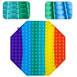 Pop it / ПОП ИТ Игрушка антистресс нажимай резиновые шарики, восьмиугольник 30cm - Сервис Плюс Рус