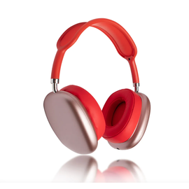 Беспроводные Bluetooth наушники накладные P9, красные - Сервис Плюс Рус