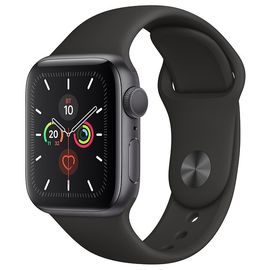 Умные часы Apple Watch Series 5 GPS 40мм Aluminum Case with Sport Band, серый космос/черный Apple - Сервис Плюс Рус