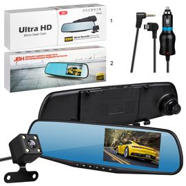 Видеорегистратор зеркало с камерой / зеркало заднего вида с видеорегистратором / зеркало видеорегистратор с камерой заднего вида / PN10 JBH - Сервис Плюс Рус