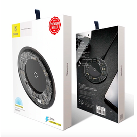 Беспроводная зарядка для телефона быстрая Baseus Simple - Прозрачная (CCALL-AJK01) - Сервис Плюс Рус