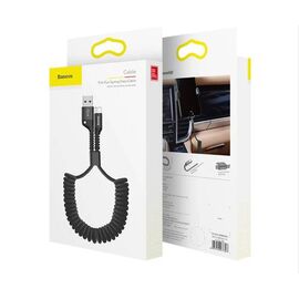 Кабель USB Lightning 1M 2A Fish Eye Spring Data Cable Baseus черный - Сервис Плюс Рус