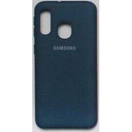 Чехол Samsung A40 Силикон цветной TPU темно чиний - Сервис Плюс Рус
