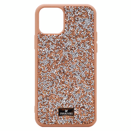 Силиконовый чехол-накладка со стразами SWAROVSKI для iPhone 11, Розовый песок - Сервис Плюс Рус