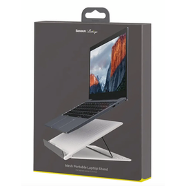 Подставка для ноутбука и планшета Baseus Let''s go Mesh Portable Laptop Stand white & gray SUDD-2G - Сервис Плюс Рус