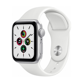 Apple Watch SE 40 mm Silver Aluminium White Sport Band GPS Apple - Сервис Плюс Рус
