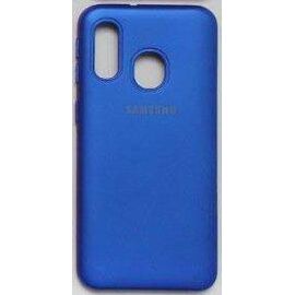 Чехол Samsung A40 Силикон цветной TPU синий - Сервис Плюс Рус