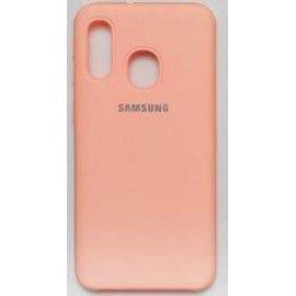 Чехол Samsung A40 Силикон цветной TPU розовый - Сервис Плюс Рус
