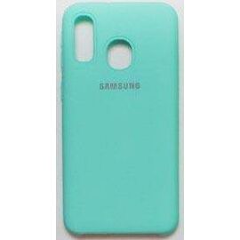 Чехол Samsung A40 Силикон цветной TPU светло синий - Сервис Плюс Рус