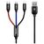 Кабель для 3 x Lightning, Micro, Type-C, Baseus Three Primary Colors 3 в 1 Cable 1.2m Baseus - Сервис Плюс Рус