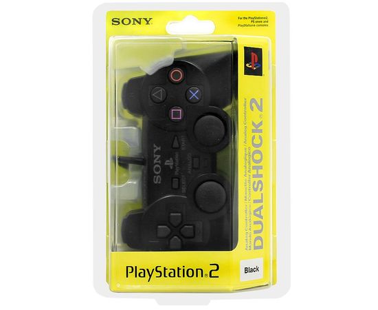 Геймпад для Sony Playstation 2 - черный - Сервис Плюс Рус