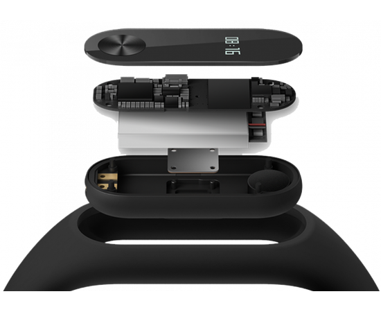 Умный фитнес браслет Xiaomi Mi Band 2 (Черный) Xiaomi - Сервис Плюс Рус