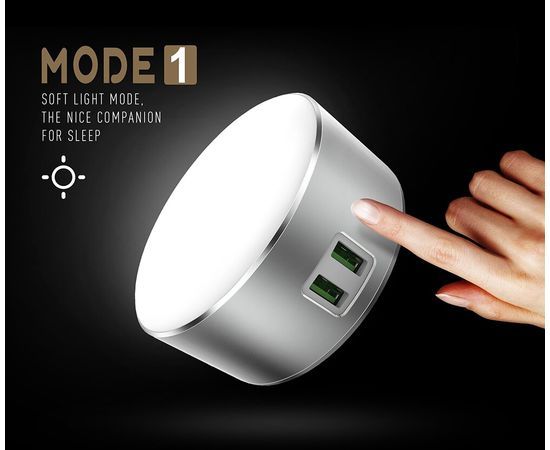 СЗУ LDNIO A2208 2,4A 2USB Ports + Led Lamp 2,4W LDNIO - Сервис Плюс Рус