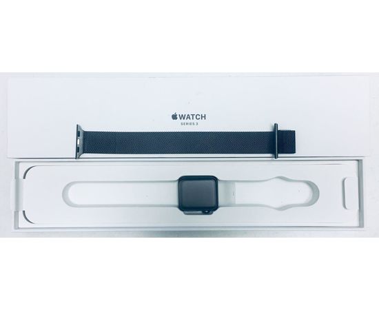 Apple Watch Series 3 GPS Aluminum 38mm (3rd gen) with Milanese loop (Миланская петля) (Black) Apple - Сервис Плюс Рус