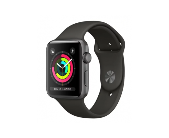 Apple Watch Series 3 38mm Aluminum Case Black Sport Band Apple - Сервис Плюс Рус